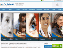 Tablet Screenshot of drsolankieyehospital.com